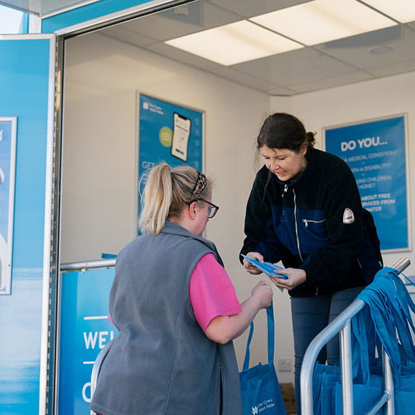 The Promotions team at Welsh Water helping customers